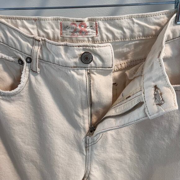 We The Free Free People Cream Jeans Size 28 - Picture 3 of 11